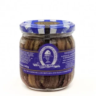 ALICHE FILE DE SARDINHA ANCHOVA EM ÓLEO 
